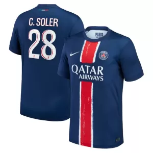Maillot De Foot Paris Saint-Germain Carlos Soler 28 Domicile 24/25 Maillot De Foot Paris Saint-Germain Carlos Soler 28 Domicile 24/25