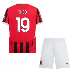 Kit De Football Milan AC Theo Hernandez 19 Enfant Domicile 24/25 Kit De Football Milan AC Theo Hernandez 19 Enfant Domicile 24/25