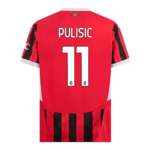 Maillot De Foot Milan AC Christian Pulišić 11 Domicile 24/25 Maillot De Foot Milan AC Christian Pulišić 11 Domicile 24/25