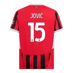 Maillot De Foot Milan AC Jovic 15 Domicile 24/25 Maillot De Foot Milan AC Jovic 15 Domicile 24/25