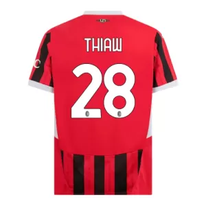 Maillot De Foot Milan AC Malick Thiaw 28 Domicile 24/25 Maillot De Foot Milan AC Malick Thiaw 28 Domicile 24/25