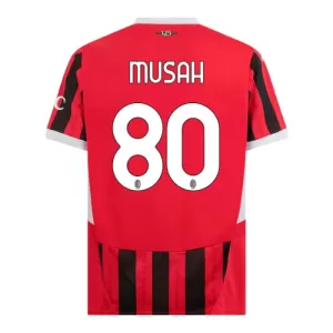 Maillot De Foot Milan AC Musah 80 Domicile 24/25 Maillot De Foot Milan AC Musah 80 Domicile 24/25