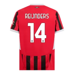 Maillot De Foot Milan AC Reijnders 14 Domicile 24/25 Maillot De Foot Milan AC Reijnders 14 Domicile 24/25