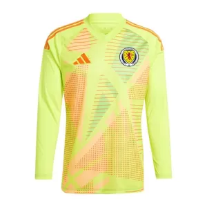 Maillot De Foot Gardien Écosse Euro 2024 Manches Longues Jaune Maillot De Foot Gardien Écosse Euro 2024 Manches Longues Jaune