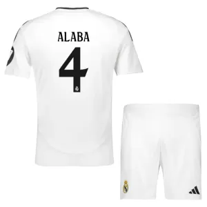 Kit De Football Real Madrid David Alaba 4 Enfant Domicile 24/25 Kit De Football Real Madrid David Alaba 4 Enfant Domicile 24/25