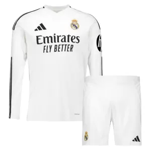 Kit De Football Real Madrid Enfant Domicile 24/25 Manches Longues Kit De Football Real Madrid Enfant Domicile 24/25 Manches Longues
