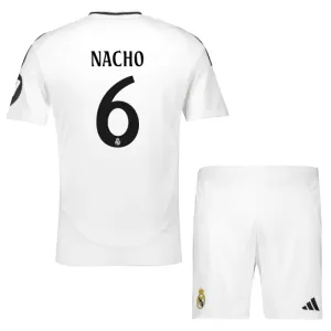 Kit De Football Real Madrid Nacho 6 Enfant Domicile 24/25 Kit De Football Real Madrid Nacho 6 Enfant Domicile 24/25
