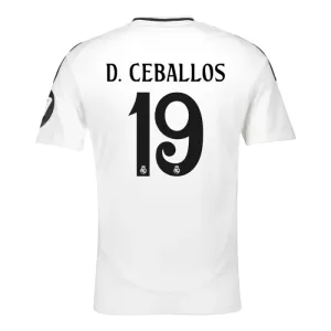 Maillot De Foot Real Madrid D. Ceballos 19 Domicile 24/25 Maillot De Foot Real Madrid D. Ceballos 19 Domicile 24/25
