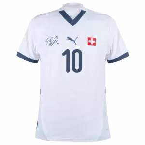 Maillot De Foot Suisse Xhaka 10 Extérieur Euro 2024