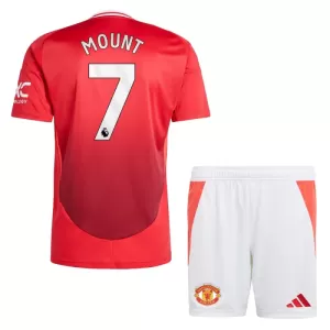 Kit De Football Manchester United Mason Mount 7 Enfant Domicile 24/25 Kit De Football Manchester United Mason Mount 7 Enfant Domicile 24/25