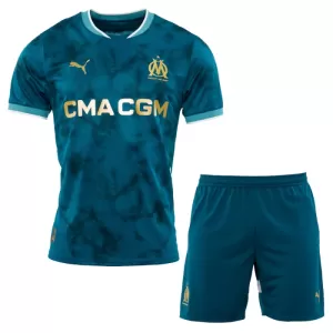 Kit De Football Olympique de Marseille Enfant Extérieur 24/25 Kit De Football Olympique de Marseille Enfant Extérieur 24/25