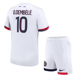 Kit De Football Paris Saint-Germain Ousmane Dembélé 10 Enfant Extérieur 24/25 Kit De Football Paris Saint-Germain Ousmane Dembélé 10 Enfant Extérieur 24/25