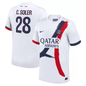 Maillot De Foot Paris Saint-Germain Carlos Soler 28 Extérieur 24/25 Maillot De Foot Paris Saint-Germain Carlos Soler 28 Extérieur 24/25