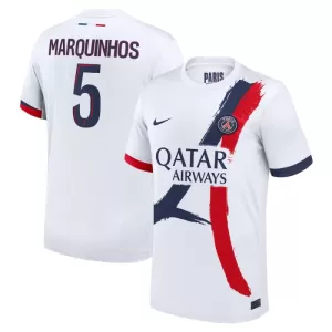 Maillot De Foot Paris Saint-Germain Marquinhos 5 Extérieur 24/25 Maillot De Foot Paris Saint-Germain Marquinhos 5 Extérieur 24/25