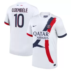 Maillot De Foot Paris Saint-Germain Ousmane Dembélé 10 Extérieur 24/25 Maillot De Foot Paris Saint-Germain Ousmane Dembélé 10 Extérieur 24/25