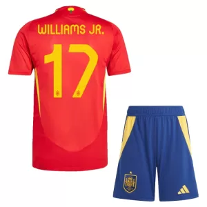 Kit De Football Espagne Williams JR 17 Enfant Domicile Euro 2024 Kit De Football Espagne Williams JR 17 Enfant Domicile Euro 2024