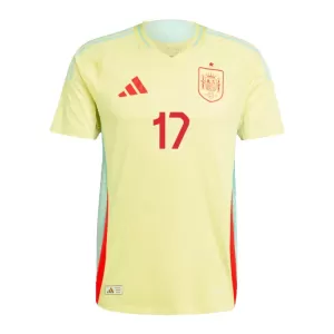 Maillot De Foot Espagne Williams JR 17 Extérieur Euro 2024