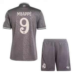 Kit De Football Real Madrid Kylian Mbappé 9 Enfant Third 24/25 Kit De Football Real Madrid Kylian Mbappé 9 Enfant Third 24/25