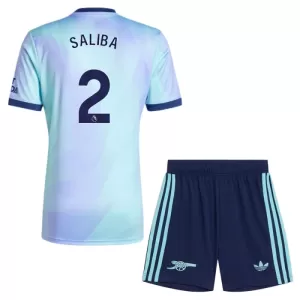 Kit De Football Arsenal Saliba 2 Enfant Third 24/25 Kit De Football Arsenal Saliba 2 Enfant Third 24/25