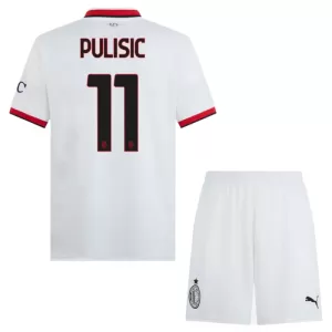 Kit De Football Milan AC Christian Pulišić 11 Enfant Extérieur 24/25 Kit De Football Milan AC Christian Pulišić 11 Enfant Extérieur 24/25