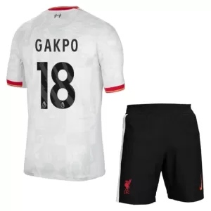 Kit De Football Liverpool Cody Gakpo 18 Enfant Third 24/25 Kit De Football Liverpool Cody Gakpo 18 Enfant Third 24/25