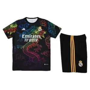 Kit De Football Real Madrid Enfant 24/25 Dragon Noir Kit De Football Real Madrid Enfant 24/25 Dragon Noir