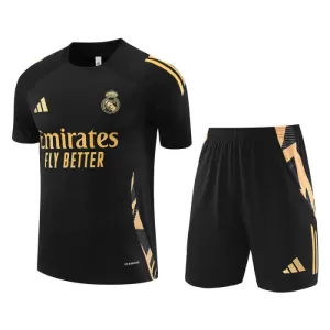Kit De Football Real Madrid Pre-Match Enfant 24/25 Noir Kit De Football Real Madrid Pre-Match Enfant 24/25 Noir