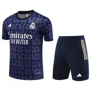 Kit De Football Real Madrid Pre-Match Enfant 24/25 Violet Kit De Football Real Madrid Pre-Match Enfant 24/25 Violet