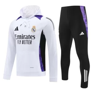 Real Madrid Kit sweat-shirt d'entraînement à capuche 24/25 Blanc Real Madrid Kit sweat-shirt d'entraînement à capuche 24/25 Blanc