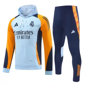 Real Madrid Kit sweat-shirt d'entraînement à capuche 24/25 Bleu Real Madrid Kit sweat-shirt d'entraînement à capuche 24/25 Bleu