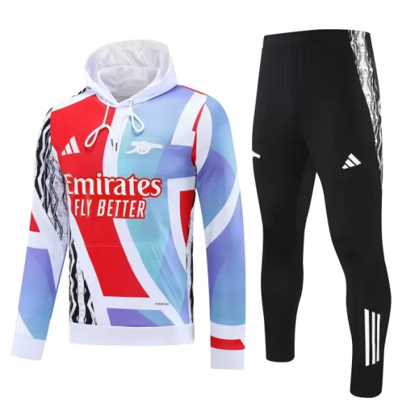 Arsenal Kit sweat-shirt d'entraînement à capuche 24/25 Blanc Arsenal Kit sweat-shirt d'entraînement à capuche 24/25 Blanc