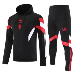 Manchester United Kit sweat-shirt d'entraînement à capuche 24/25 Noir