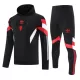 Manchester United Kit sweat-shirt d'entraînement à capuche 24/25 Noir Manchester United Kit sweat-shirt d'entraînement à capuche 24/25 Noir