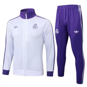 Real Madrid Ensemble Vestes d'Entraînement 24/25 Blanc Real Madrid Ensemble Vestes d'Entraînement 24/25 Blanc