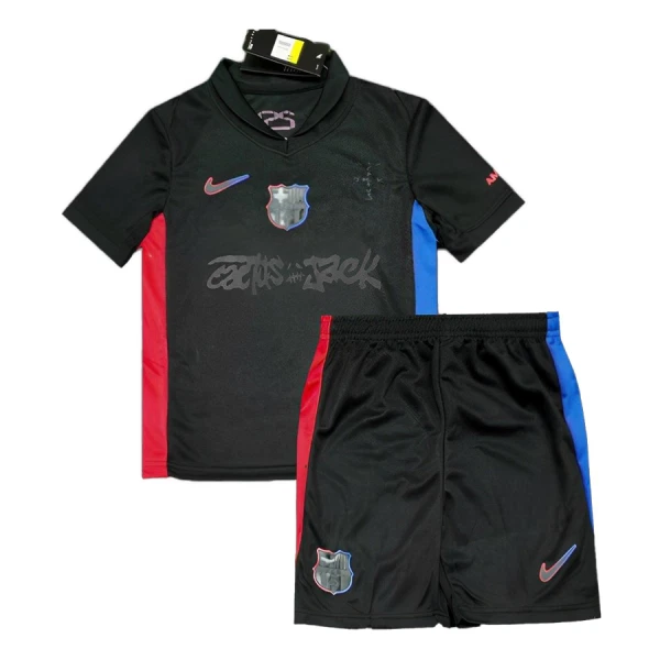 Kit De Football FC Barcelone x Travis Scott Enfant Extérieur 24/25 Kit De Football FC Barcelone x Travis Scott Enfant Extérieur 24/25