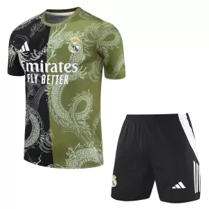 Kit De Football Real Madrid Enfant 24/25 Dragon Vert Kit De Football Real Madrid Enfant 24/25 Dragon Vert