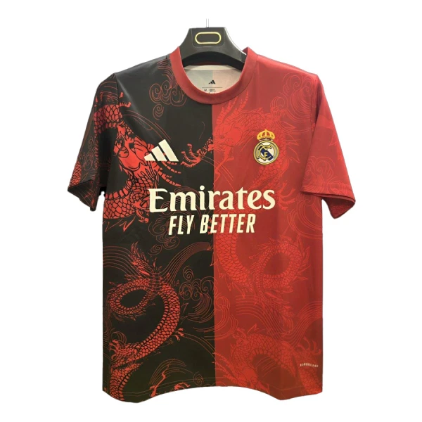 Maillot De Foot Real Madrid 24/25 Dragon Rouge Maillot De Foot Real Madrid 24/25 Dragon Rouge