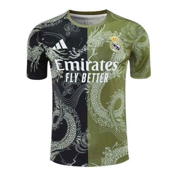 Maillot De Foot Real Madrid 24/25 Dragon Vert Maillot De Foot Real Madrid 24/25 Dragon Vert