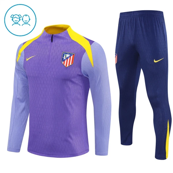 Atlético Madrid Enfant Kit de Sweat-shirt d’entraînement 25/26 Violet Atlético Madrid Enfant Kit de Sweat-shirt d’entraînement 25/26 Violet