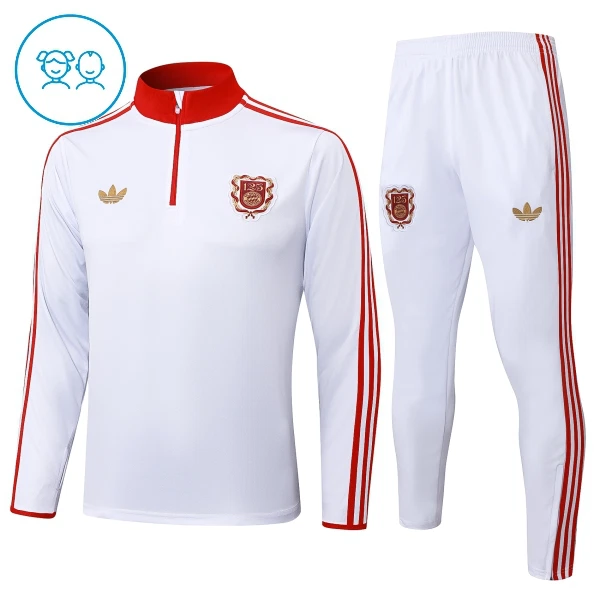 FC Bayern Munich Enfant Kit de Sweat-shirt d’entraînement 24/25 Blanc FC Bayern Munich Enfant Kit de Sweat-shirt d’entraînement 24/25 Blanc