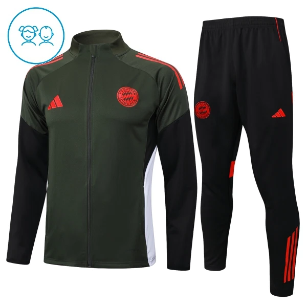 FC Bayern Munich Enfant Kit de Sweat-shirt d’entraînement 25/26 Vert