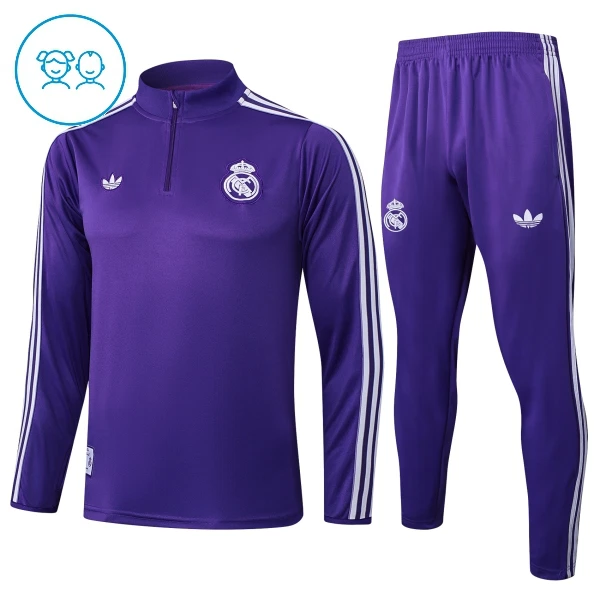 Real Madrid Enfant Kit de Sweat-shirt d’entraînement 25/26 Violet
