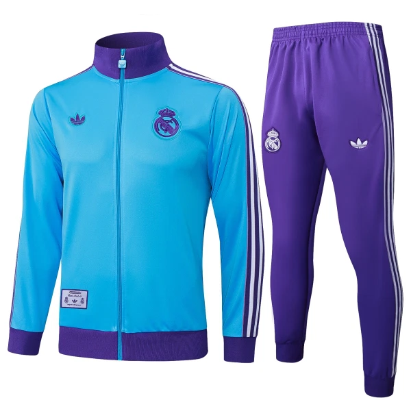 Real Madrid Ensemble Vestes d'Entraînement 25/26 Bleu Real Madrid Ensemble Vestes d'Entraînement 25/26 Bleu