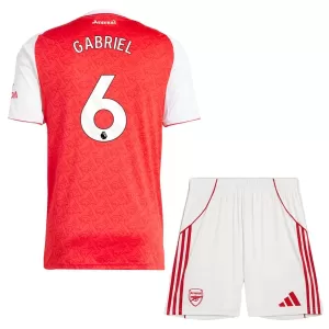Kit De Football Arsenal Gabriel 6 Enfant Domicile 25/26 Kit De Football Arsenal Gabriel 6 Enfant Domicile 25/26