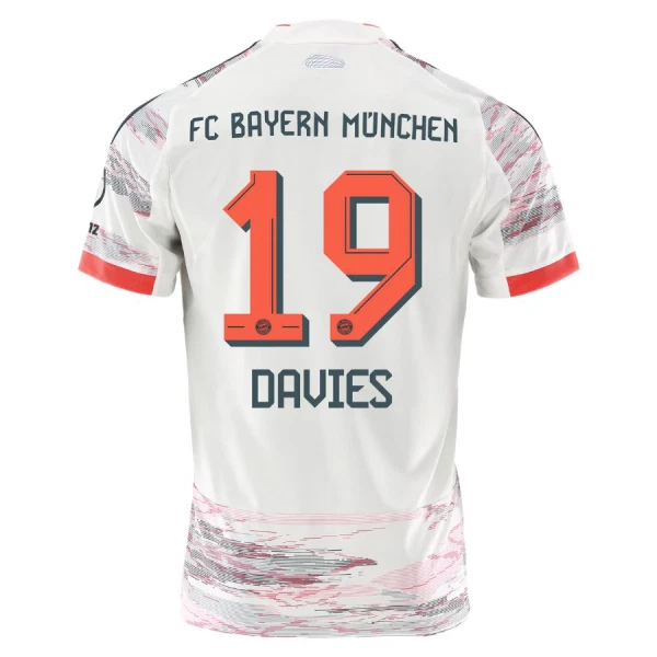 Maillot De Foot FC Bayern Munich Alphonso Davies 19 Extérieur 25/26 Maillot De Foot FC Bayern Munich Alphonso Davies 19 Extérieur 25/26