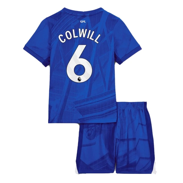 Kit De Football Chelsea Colwill 6 Enfant Domicile 25/26 Kit De Football Chelsea Colwill 6 Enfant Domicile 25/26