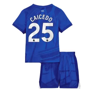 Kit De Football Chelsea Moisés Caicedo 25 Enfant Domicile 25/26 Kit De Football Chelsea Moisés Caicedo 25 Enfant Domicile 25/26