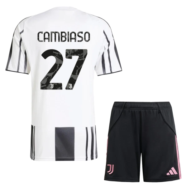 Kit De Football Juventus Cambiaso 27 Enfant Domicile 25/26 Kit De Football Juventus Cambiaso 27 Enfant Domicile 25/26