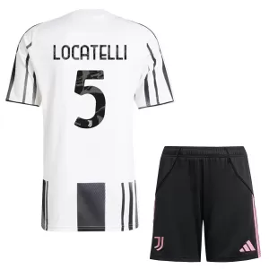 Kit De Football Juventus Locatelli 5 Enfant Domicile 25/26 Kit De Football Juventus Locatelli 5 Enfant Domicile 25/26
