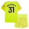 Kit De Football Gardien Manchester City Ederson Moraes M. 31 Enfant 25/26 Jaune